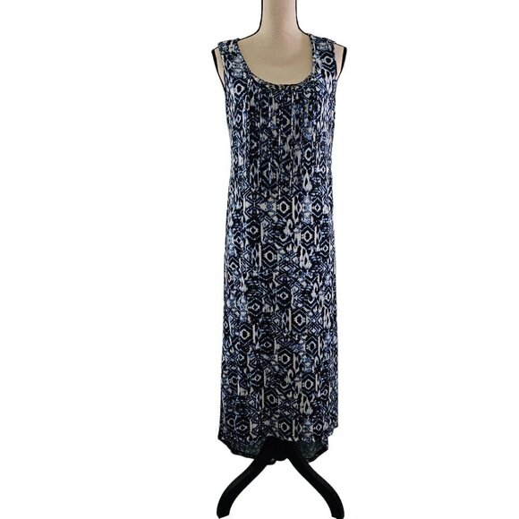Emma & Michelle Women’s Blue Sleeveless High Low Hem Maxi Dress – Size Medium - Picture 1 of 16